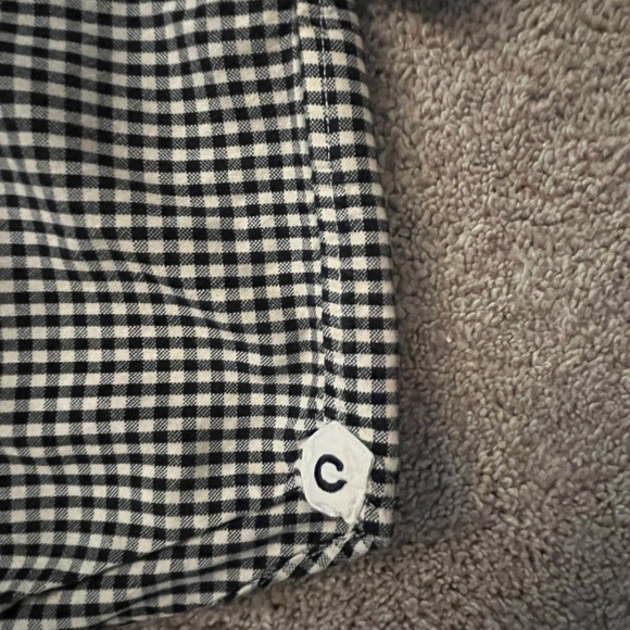 Cremieux Classics button up shirt. Black and white - Picture 4 of 4